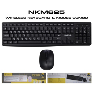 นับโว ชุดคอมโบคีย์บอร์ดและเมาส์ไร้สาย รุ่น NKM625 คละสี_thumbnail_7