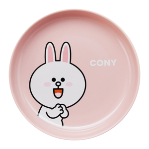 ไลน์ เฟรนส์ จานกลมโคนี่ 8 นิ้ว สีชมพูอ่อน_thumbnail