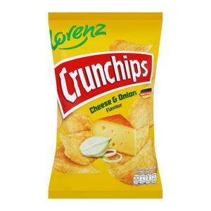 Lorenz Crunchips Cheese Onion 100g.