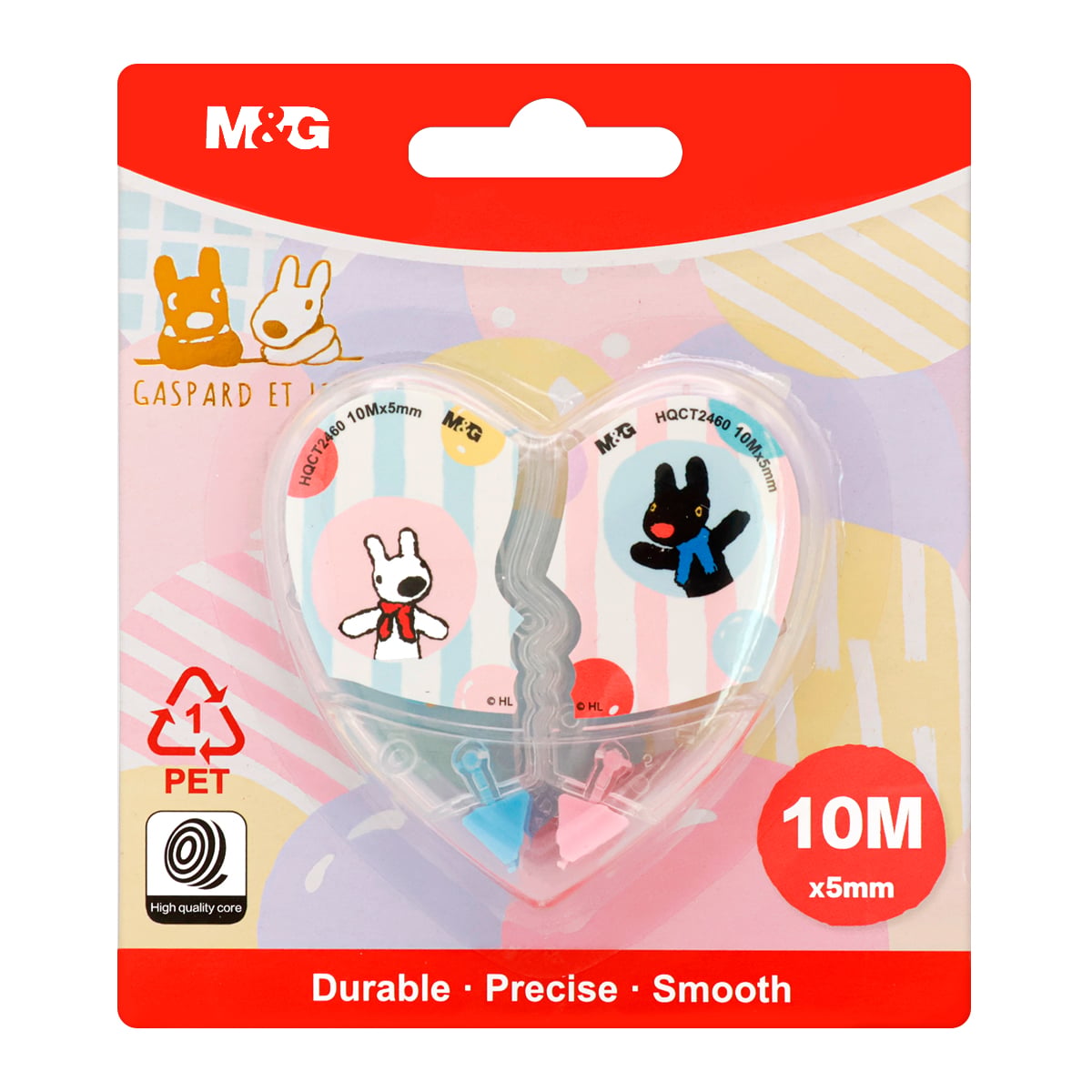 เอ็มแอนด์จี x กัสปาร์และลิซ่า เทปลบคำผิด รุ่น HQCT2460 แพ็ค 2