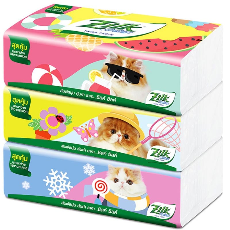 ซิลค์ ซอฟท์แพ็ค กระดาษเช็ดหน้า 140 แผ่นคู่ x 3 ชิ้น_4