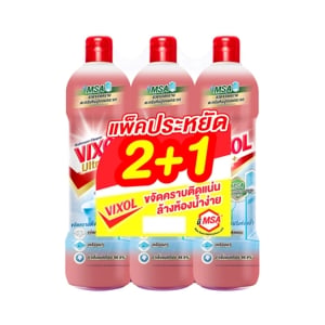 Vixol Ultra Plus Bathroom Cleaner Sakura Fresh 800ml. 2 Free 1