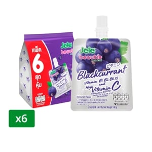 เจเล่ บิวตี้ ขนมเยลลี่คาราจีแนนผสมวิตามินและน้ำผลไม้รวม 15% ขนาด 140 ก. แพ็ค 6_thumbnail