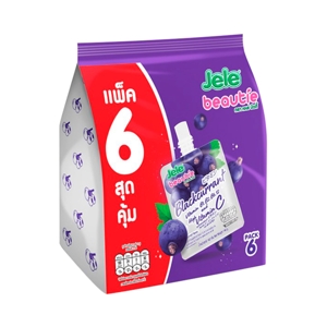 เจเล่ บิวตี้ ขนมเยลลี่คาราจีแนนผสมวิตามินและน้ำผลไม้รวม 15% ขนาด 140 ก. แพ็ค 6_thumbnail_1