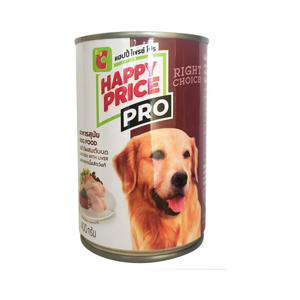 BIG C HAPPY PRICE PRO Dog Food Chicken & Liver Flavor 400 g.