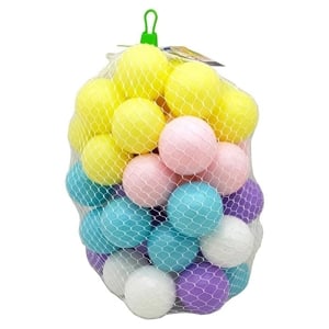 ชุดลูกบอล สีพาสเทล 50 ลูก ถุงตาข่าย รุ่น 2010 (สินค้าคละสี ไม่สามารถเลือกได้)_thumbnail