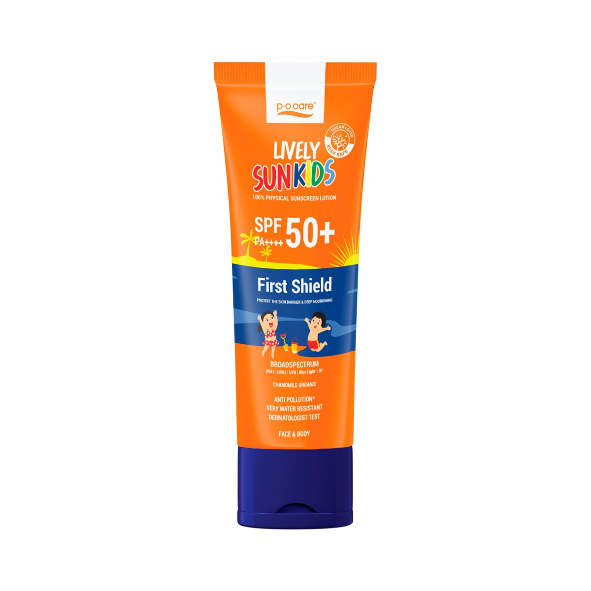 P.O.CARE Lively Sunkids SPF50+ PA++++ Size 85 ml.