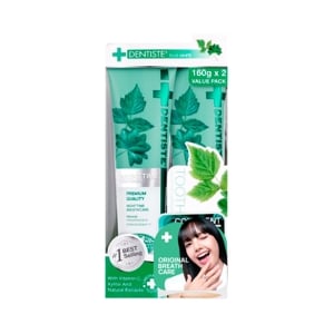 DENTISTE Plus White Vitamin C and Xylitol Toothpaste 160 ml. Pack 2