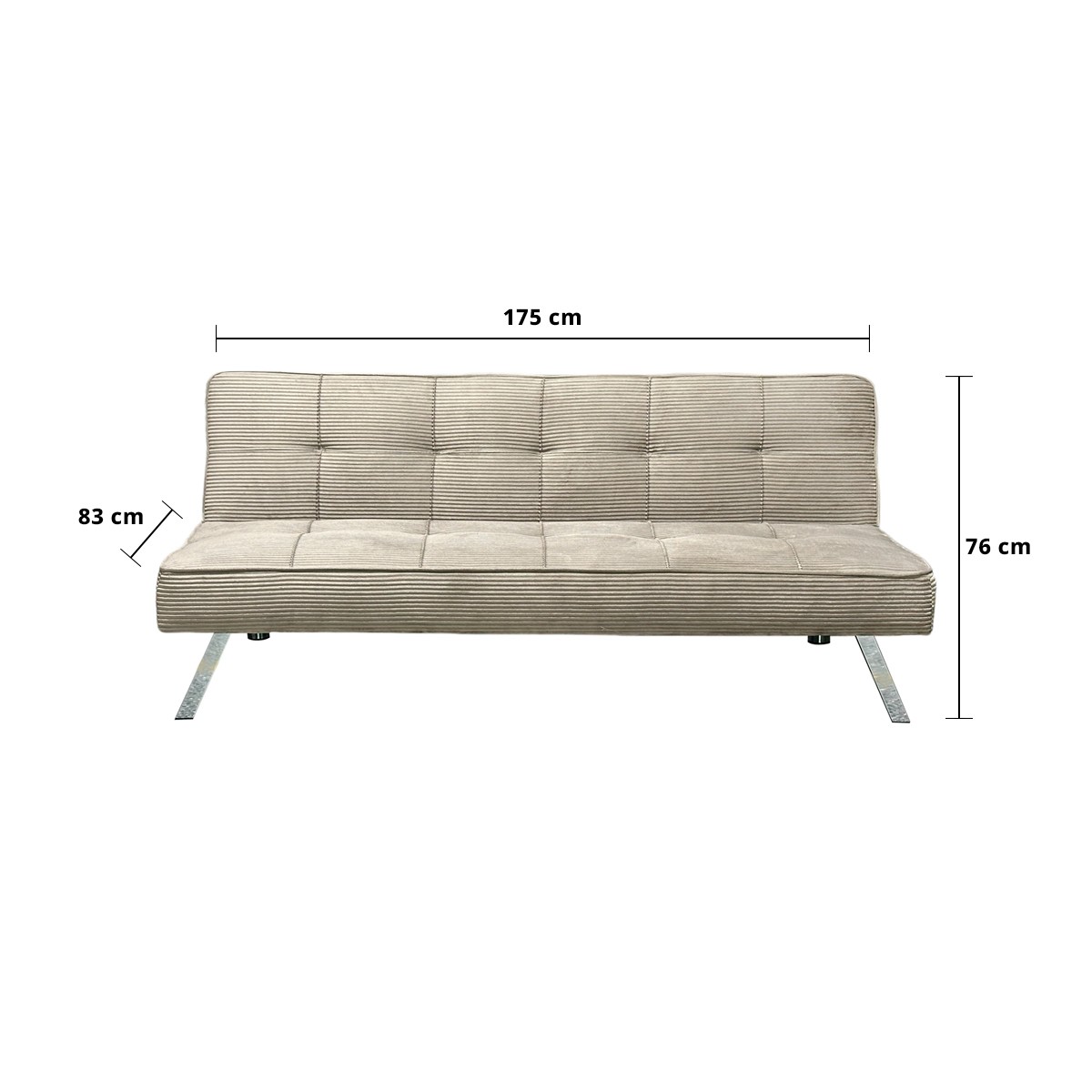 เบสิโค โซฟาปรับได้ รุ่น LV319 สีน้ำตาล_1