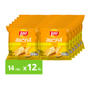 เลย์ สแตคส์ มันฝรั่งทอดกรอบ รสออริจินอล 14 ก. แพ็ค 12_thumbnail