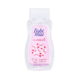BABI MILD Ultra Mild White Sakura Baby Oil 100 ml.