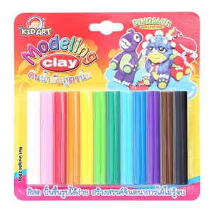 คิด อาร์ท ดินน้ำมันสูตรนิ่ม 12 สี 200 ก._thumbnail