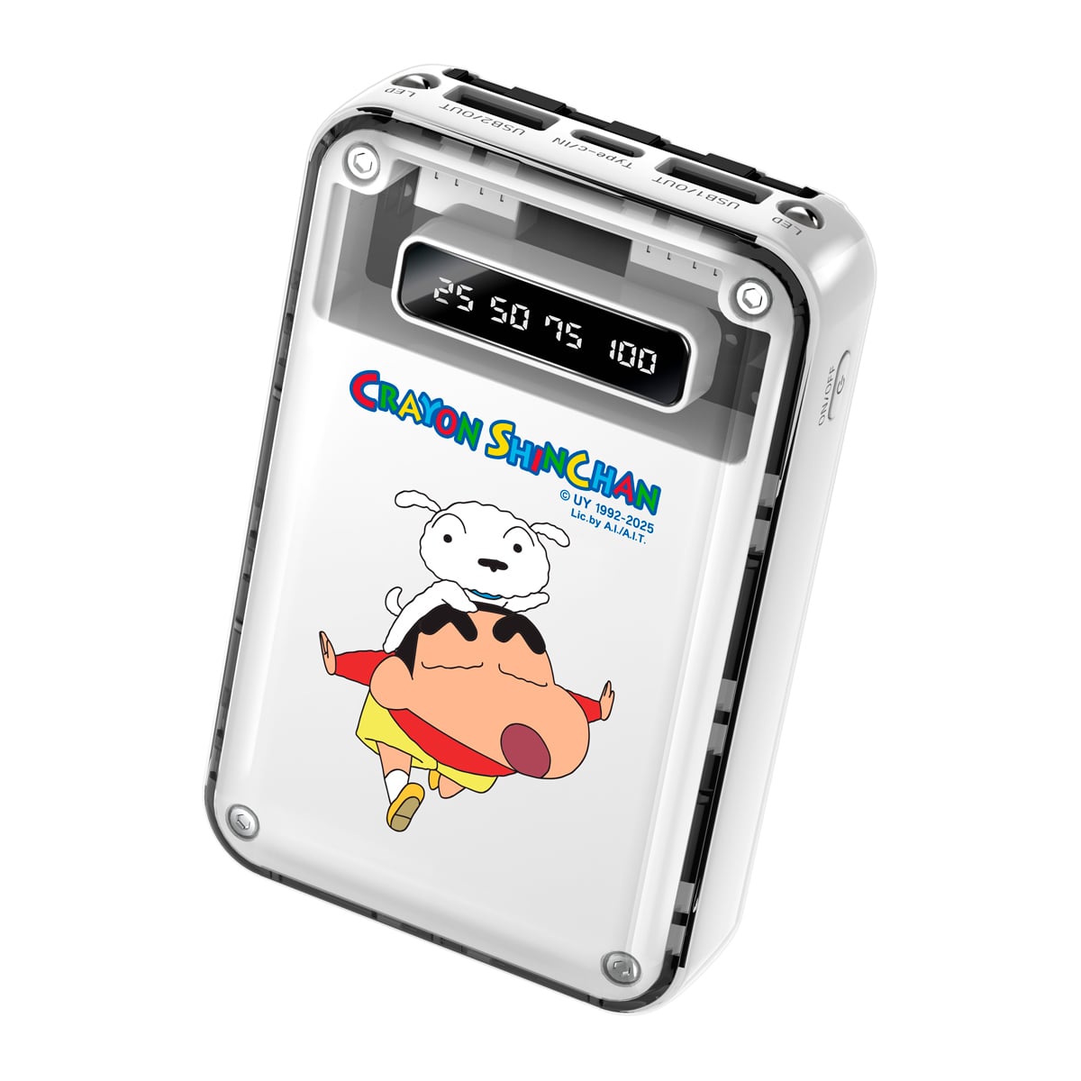 อาซากิ x เครยอนชินจัง แบตเตอรี่สำรอง 10,000mAh สายชาร์จในตัว ชาร์จเร็ว 2.1A รุ่น A-SCB8255 คละลาย_2
