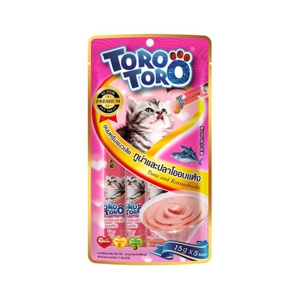 TORO TORO Lickable Cat Treat Tuna and Dried Bonito Flavour 60 g.