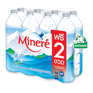 มิเนเร่ น้ำดื่ม น้ำแร่ธรรมชาติ 100% 1.5 ล. แพ็ค 8