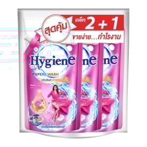 ไฮยีน ผลิตภัณฑ์ซักผ้าชนิดน้ำ เลิฟลี่ บลูม 600 มล. แพ็ค 2+1_thumbnail