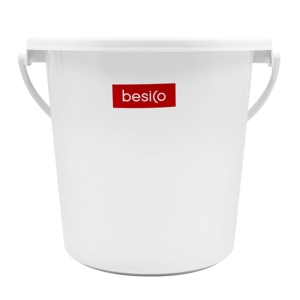 เบสิโคถังน้ำพลาสติก รุ่น Round Design สีขาว ขนาด 3 แกลลอน (10 ล.)