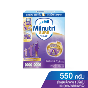 มิลนิวทริ ชัวร์ ผลิตภัณฑ์นมผงชนิดละลายทันที รสจืด 550 ก._thumbnail