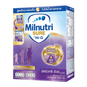 มิลนิวทริ ชัวร์ ผลิตภัณฑ์นมผงชนิดละลายทันที รสจืด 550 ก._thumbnail_2