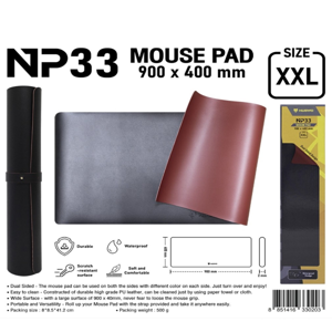 นับโว แผ่นรองเมาส์ รุ่น NP33 ขนาด 900 x 400 มม. ไซส์ XXL (สินค้าคละสี ไม่สามารถเลือกได้)_thumbnail_2