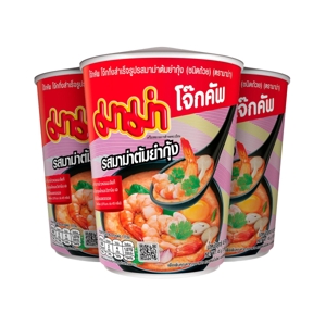 MAMA Jok Cup Instant Porridge Tom Yum Kung Flavor (Cup) 45 g. Pack 3