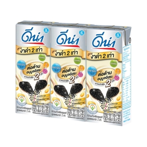 DNA UHT Soy Milk Black Sesame 230ml. Pack 3