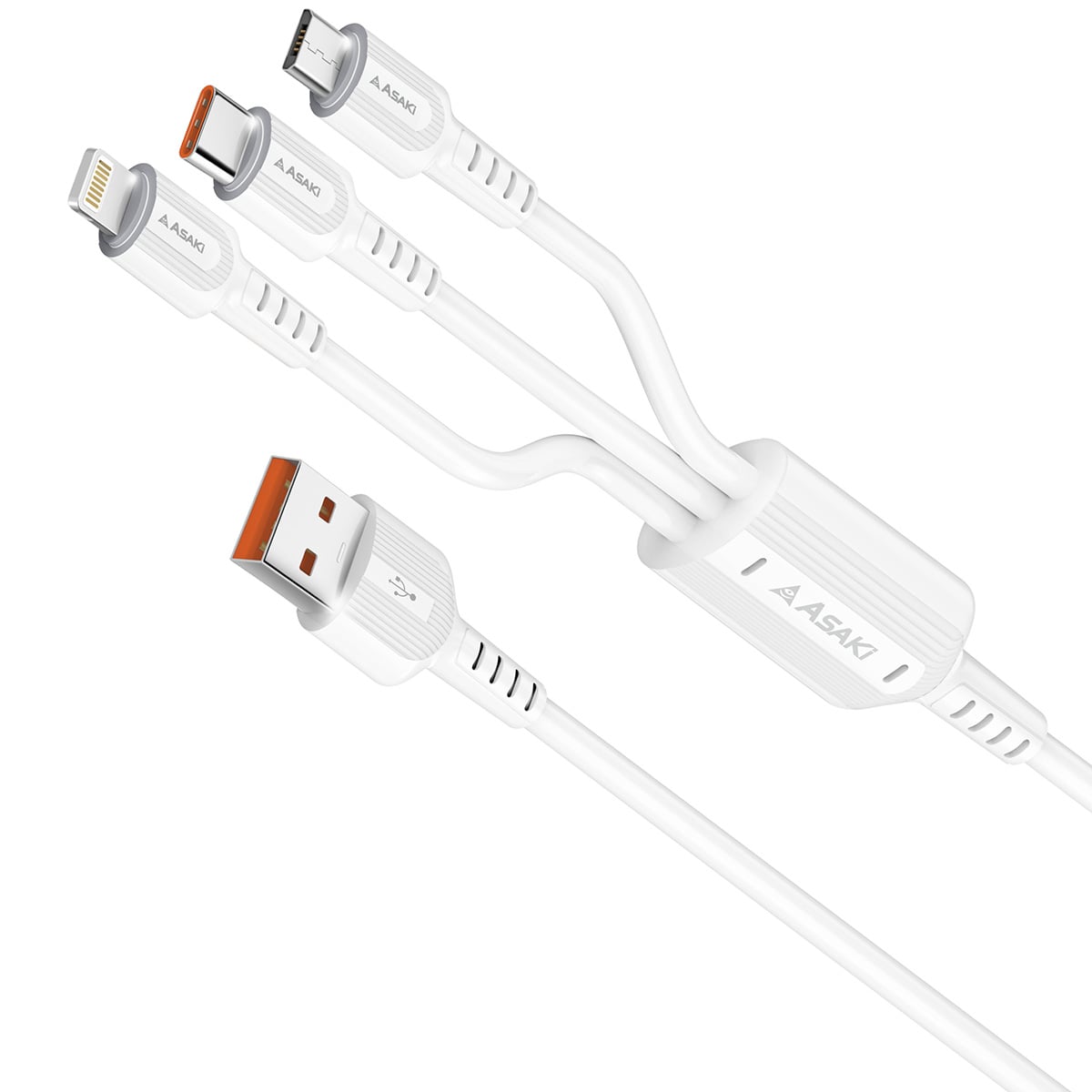 อาซากิ ชุดชาร์จ 5in1 รุ่น A-2240 สีขาว_1