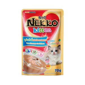 NEKKO Kitten Food Tuna Creamy Mix Salmon 70 g.