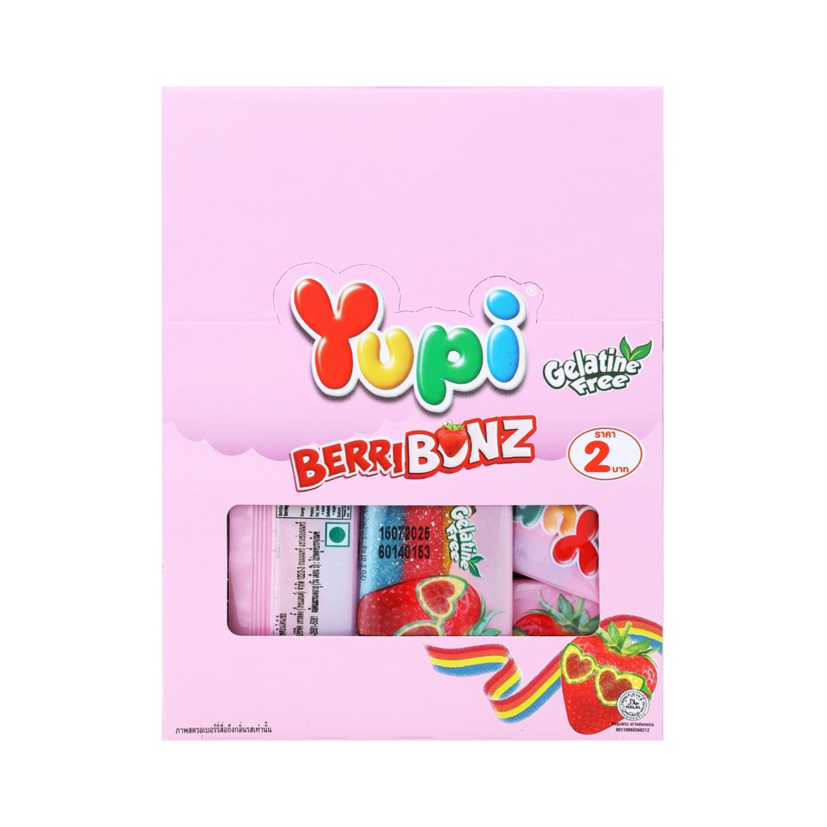 ยูปี้ เยลลี่ เบอร์รี่บอนซ์ สตรอว์เบอร์รี่ 8 ก. x 24 ชิ้น