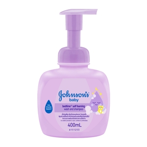Johnsons Baby Bedtime Self Foaming Wash And Shampoo 400ml.
