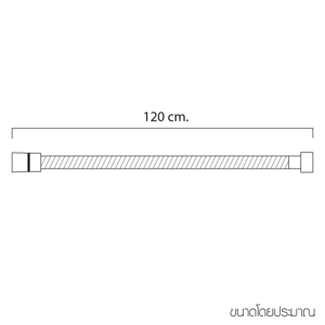 ดับบลิวเอสพี สายฝักบัวสเตนเลส รุ่น SSQ-304S 1.2 ม._thumbnail_2