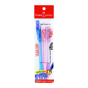 เฟเบอร์ คาสเทลล์ ปากกาลูกลื่น สีน้ำเงิน รุ่น GripX พาสเทล แพ็ค 3 ชิ้น_thumbnail