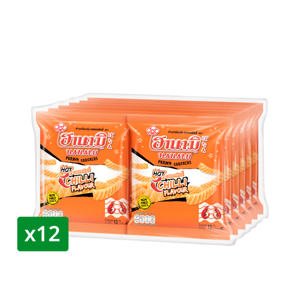 ฮานามิ ข้าวเกรียบกุ้ง รสฮอตชิลลี่ 13 ก. แพ็ค 12