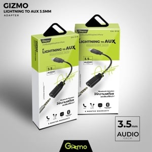 กิซโม สายแปลง Lightning to Audio Jack 3.5 mm รุ่น GA-010 ขนาด 12 ซม._thumbnail