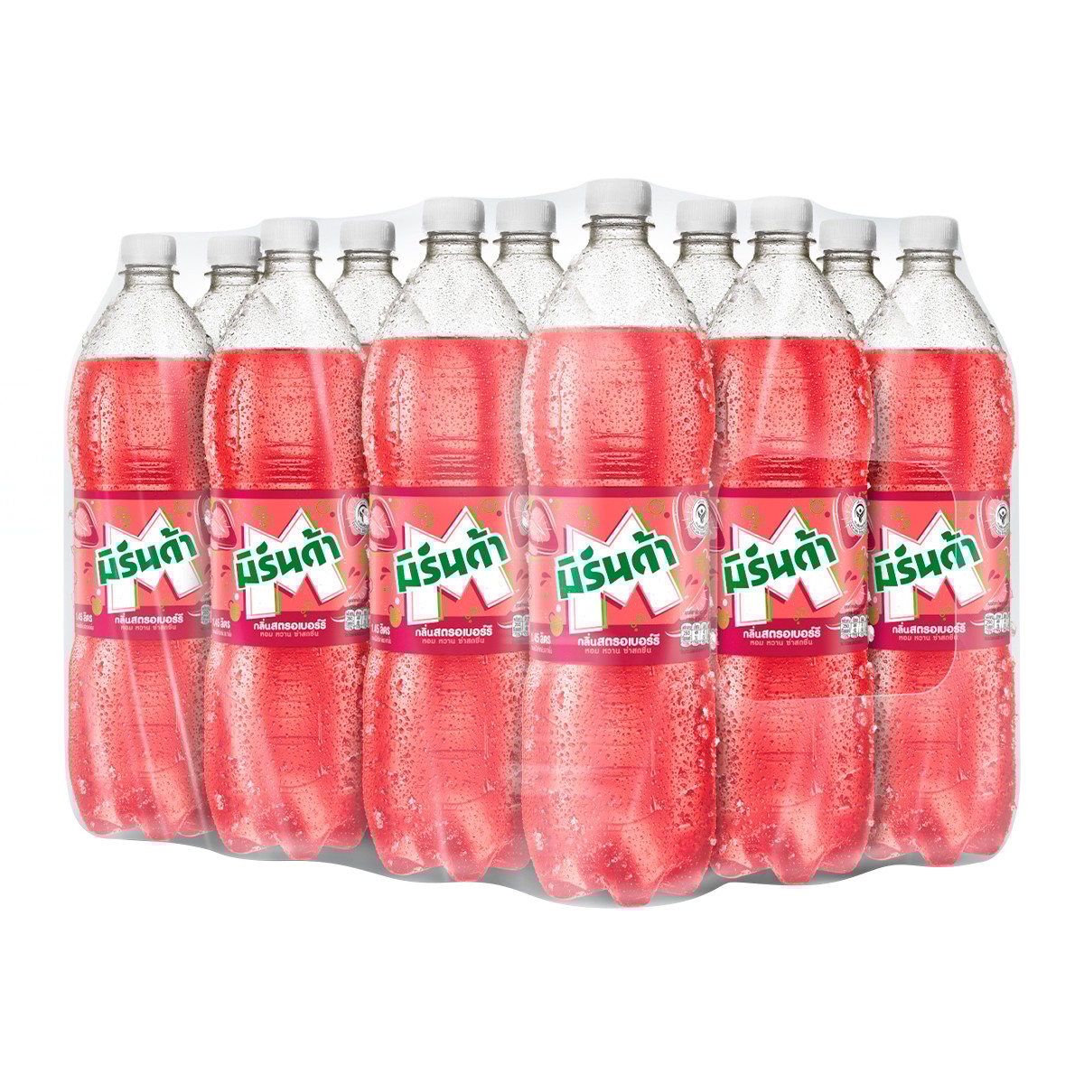 มิรินด้า น้ำอัดลม กลิ่นสตรอว์เบอร์รี่ 1.45 ล. x 12 ชิ้น_1