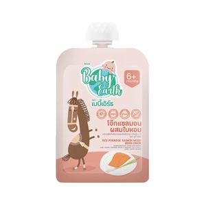 BABY EARTH Rice Porridge with Salmon & Green Onion 120 g.