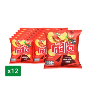 เทสโต มันฝรั่งแท้ทอดกรอบชนิดแผ่นหยัก รสบาร์บีคิวแมกซ์ 11 ก. แพ็ค 12