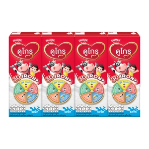 Dugro All n One UHT Plain 180ml. Pack 4