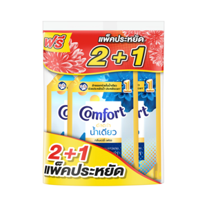 COMFORT One Rinse Daily Fresh Concentrated Fabric Softener 450 ml. Pack 2+1