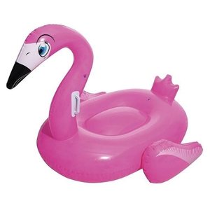 BEST WAY Inflatable Flamingo Ride-On Pool Float Model BW-41114 Size 1.35 x 1.19 m.