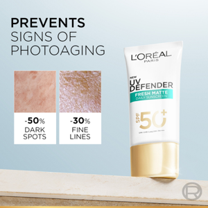ลอรีอัล ปารีส ยูวี ดีเฟนเดอร์ แมทท์ แอนด์ เฟรช SPF50+ PA++++ ลอง ยูวีเอ 50 มล._thumbnail_5