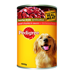 Pedigree Adult Beef In Sauce Dog Food Wet Can 400g.