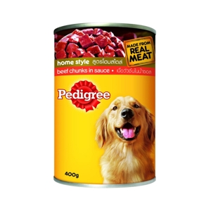 PEDIGREE Wet Dog Food Beef Chunks in Sauce 400 g.