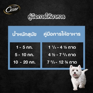 ซีซาร์ อาหารสุนัขชนิดเปียก รสไก่และผัก 100 ก._thumbnail_8