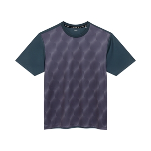 เบสิโค เสื้อยืดแขนสั้นพิมพ์ลายผู้ชาย สีเทา ขนาด S