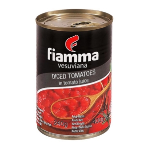 Fiamma Vesuviana Diced Tomatoes in Tomato Juice 400g.