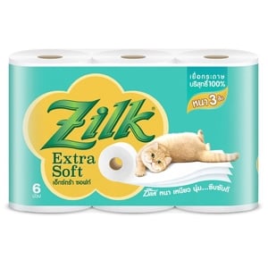 Zilk Extra Soft Toilet Tissue 3 Ply Pack 6rolls