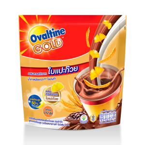 Ovaltine Gold Malt Beverage Chocolate Gingko Extract 3in1 30g. Pack 12sachets