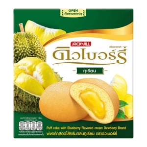 ดิวเบอร์รี่ พัฟเค้กสอดไส้ครีมกลิ่นทุเรียน 180 ก._thumbnail