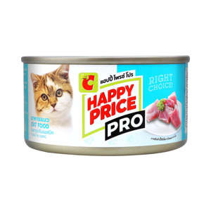 BIG C HAPPY PRICE PRO Canned Wet Cat Food Tuna in Aspic 185 g.